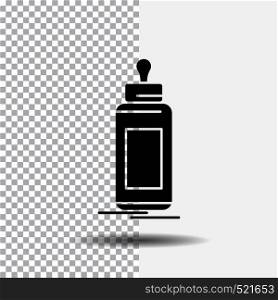 feeder, bottle, child, baby, milk Glyph Icon on Transparent Background. Black Icon. Vector EPS10 Abstract Template background