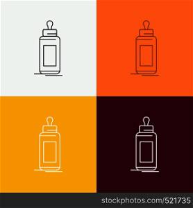 feeder, bottle, child, baby, milk Icon Over Various Background. Line style design, designed for web and app. Eps 10 vector illustration. Vector EPS10 Abstract Template background