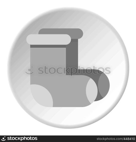 Felt boots icon in flat circle isolated vector illustration for web. Felt boots icon circle