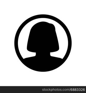 female account, icon on isolated background