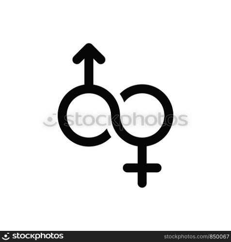 Female and Male Icon Logo Template Illustration Design. Vector EPS 10.