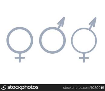 Female and male sex icon on white background editable eps10 Symbols of men and women. Flat design in stylish colors. - Vector illustration. Female and male sex icon on white background editable eps10 Symbols of men and women. Flat design in stylish colors. - Vector