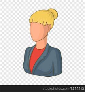 Female avatar icon. Cartoon illustration of avatar vector icon for web design. Female avatar icon, cartoon style
