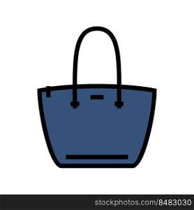 female bag woman color icon vector. female bag woman sign. isolated symbol illustration. female bag woman color icon vector illustration