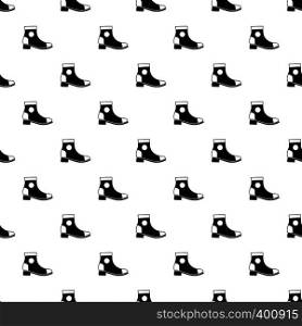 Female boot pattern. Simple illustration of female boot vector pattern for web. Female boot pattern, simple style