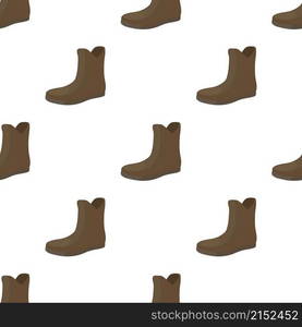 Female brown fashion boots pattern seamless background texture repeat wallpaper geometric vector. Female brown fashion boots pattern seamless vector