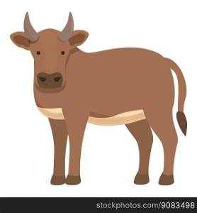 Female cow icon cartoon vector. Farm breed. Animal calf. Female cow icon cartoon vector. Farm breed