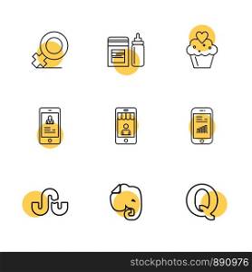 female , feeder ,baby ,cake ,profile ,mobile ,quora evernote ,icon, vector, design, flat, collection, style, creative, icons
