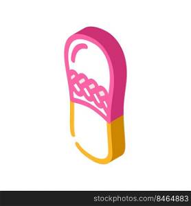 female footwear isometric icon vector. female footwear sign. isolated symbol illustration. female footwear isometric icon vector illustration