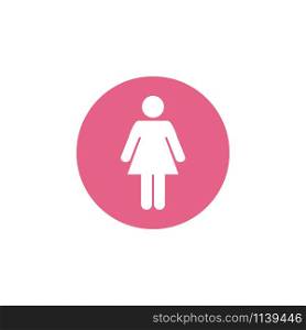 Female gender icon graphic design template vector isolated. Female gender icon graphic design template vector