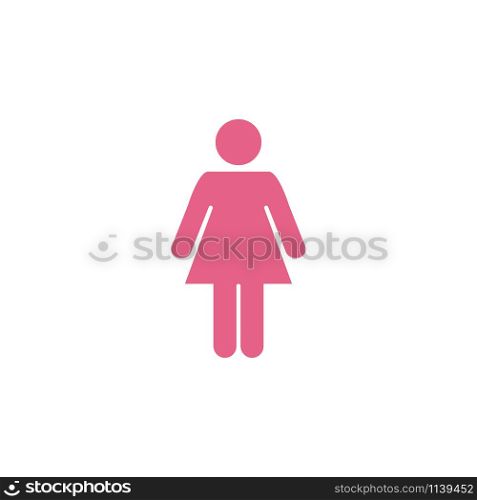 Female gender icon graphic design template vector isolated. Female gender icon graphic design template vector