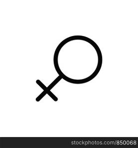 Female Gender Icon Logo Template Illustration Design. Vector EPS 10.