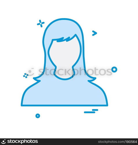 Female icon design vector 