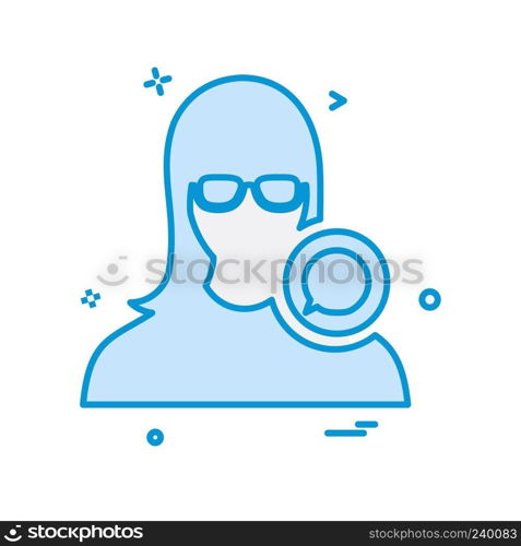 Female icon design vector 