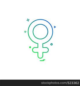 Female icon design vector