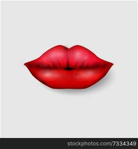 female lips bite