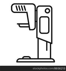 Female mammography machine icon outline vector. Clinic patient. Lab ray. Female mammography machine icon outline vector. Clinic patient