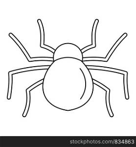 Female mouse spider icon. Outline female mouse spider vector icon for web design isolated on white background. Female mouse spider icon, outline style