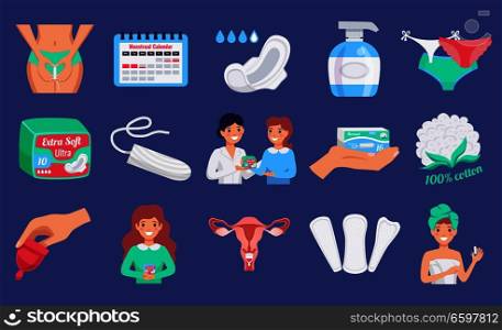 Feminine Hygiene Flat Set