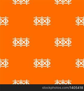 Fence decorative pattern vector orange for any web design best. Fence decorative pattern vector orange