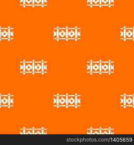 Fence decorative pattern vector orange for any web design best. Fence decorative pattern vector orange