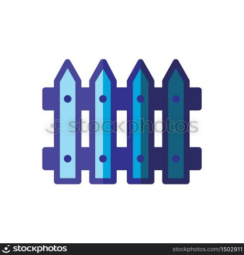 fence icon color style design