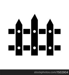 fence icon glyph style design