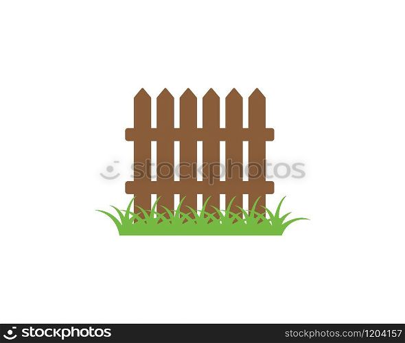 fence icon logo vector illustration design template