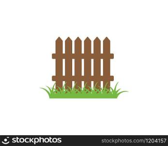 fence icon logo vector illustration design template