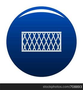 Fence icon vector blue circle isolated on white background . Fence icon blue vector