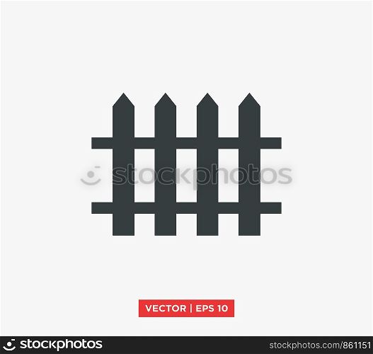 Fence Icon Vector Illustration