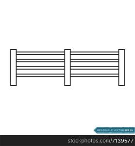 Fence Icon Vector Template Illustration Design