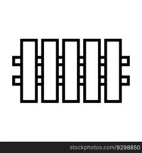 fence icon vector template illustration logo design