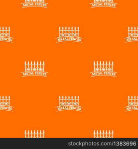 Fence iron pattern vector orange for any web design best. Fence iron pattern vector orange