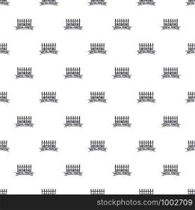 Fence iron pattern vector seamless repeat for any web design. Fence iron pattern vector seamless