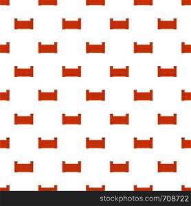 Fence of brick pattern seamless in flat style for any design. Fence of brick pattern seamless