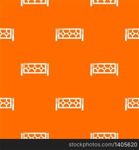 Fence pattern vector orange for any web design best. Fence pattern vector orange