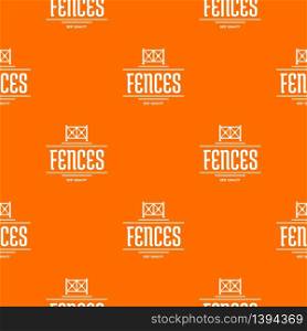 Fence quality pattern vector orange for any web design best. Fence quality pattern vector orange