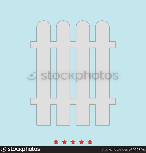 Fence set icon .