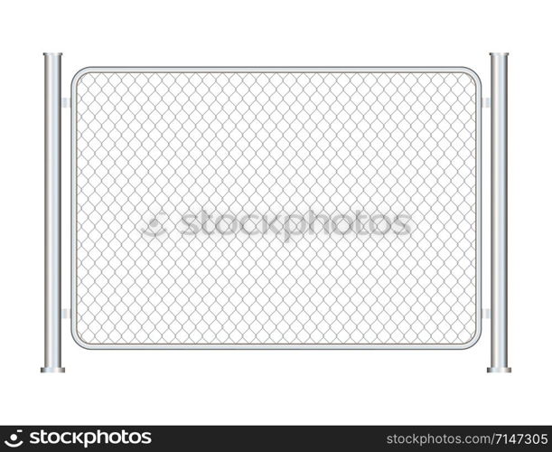Fence wire metal chain link. Prison barrier, secured property. Vector stock illustration. Fence wire metal chain link. Prison barrier, secured property. Vector stock illustration.