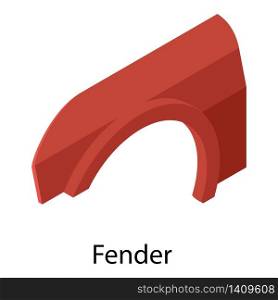 Fender icon. Isometric of fender vector icon for web design isolated on white background. Fender icon, isometric style