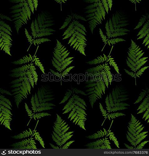 Fern leaf seamless pattern background. Vector Illustration EPS10. Fern leaf seamless pattern background. Vector Illustration