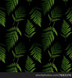 Fern leaf seamless pattern background. Vector Illustration EPS10. Fern leaf seamless pattern background. Vector Illustration