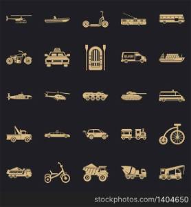 Ferriage icons set. Simple set of 25 ferriage vector icons for web for any design. Ferriage icons set, simple style