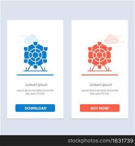 Ferris, Park, Wheel, Canada  Blue and Red Download and Buy Now web Widget Card Template