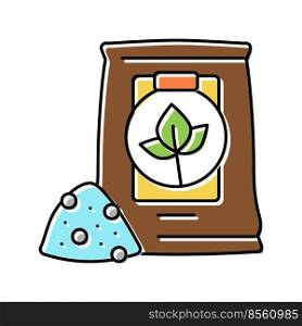 fertilizer smart farm color icon vector. fertilizer smart farm sign. isolated symbol illustration. fertilizer smart farm color icon vector illustration