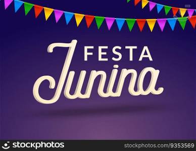 Festa Junina celebration party background. Brazil june festival holiday carnival design.. Festa Junina celebration party background. Brazil june festival holiday carnival design