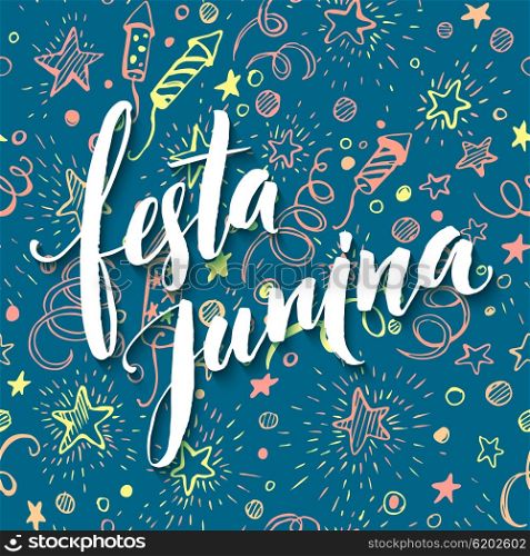 Festa Junina party greeting design. Vector illustration. Festa Junina party greeting design. Vector illustration EPS10