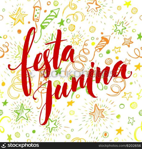 Festa Junina party greeting design. Vector illustration. Festa Junina party greeting design. Vector illustration EPS10