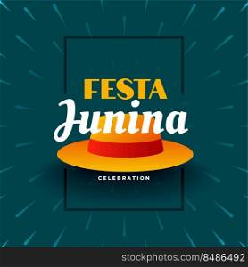 festa junina wishes card with hat design